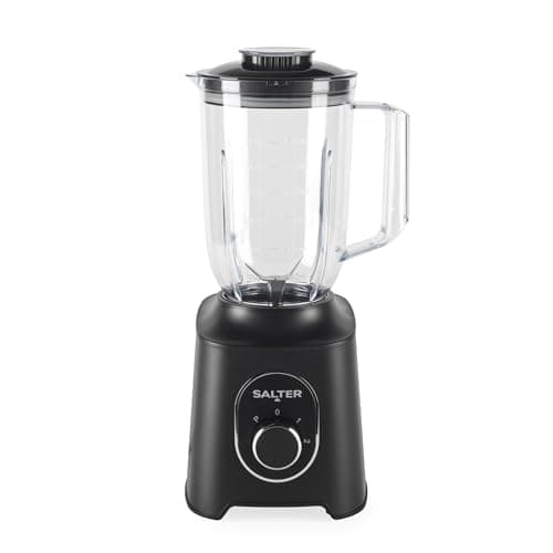 Image of Salter MaxiBlend Jug Blender – 1000W Table Blender with 1.5L Detachable Plastic Jug, 2 Speed Settings & Pulse Function, 4-Wing Stainless Steel Blade, Ideal for Smoothies, Shakes & Sauces