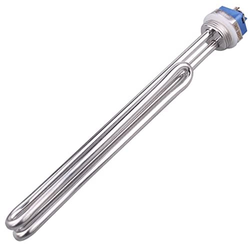 Image of DERNORD 240V 3000W Foldback Heating Element Stainless Steel Heater Spare Part 1 Inch BSP Thread with Low Watt Density