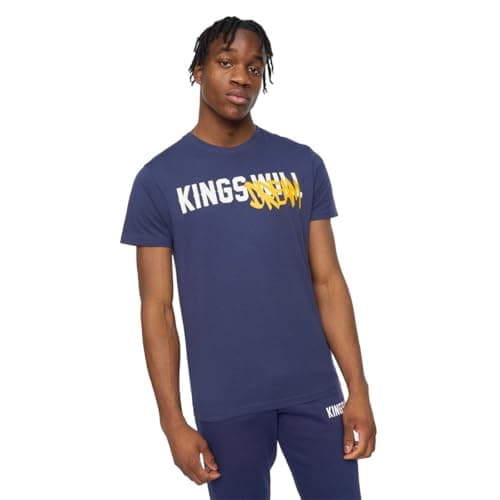 Image of Kings Will Dream Mens Tagged Back Print T-Shirt (L) (Navy)