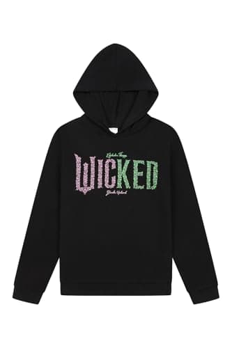 Image of Wicked Womens Hoodie Ladies Hoodie Hooded Sweatshirt (12-14) Black