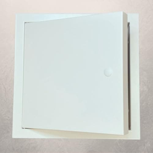 Image of Access Panel 450mm x 450mm Fire Rated, Inspection Hatch, Metal Door, Picture Frame Lock & Key