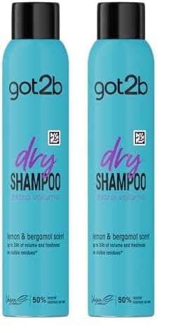 Image of got2b Fresh It Up, No Rinse Spray to Refresh Hair in Between Washes, No White Residue, Dry Shampoo, Extra Volume 200ml (Pack of 2)