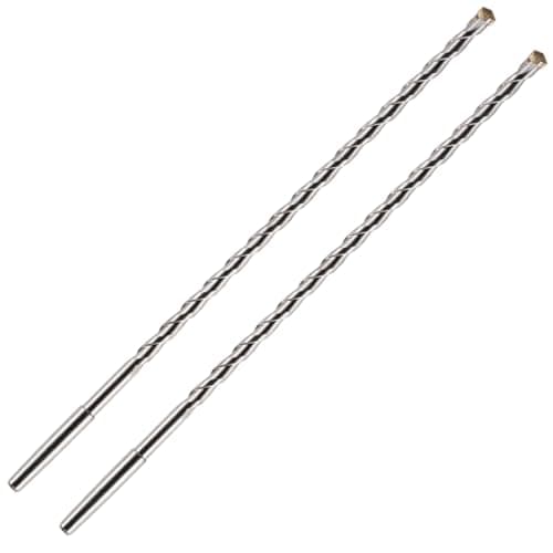 Image of Pack Of 2 x 300mm Long TCT Tipped Centre Drill Bits For Use With Diamond Core Drill Bits. K Taper Shank. For Use In Concrete Masonry Brick Block Stone Granite. Tungsten Carbide Tip