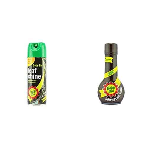 Image of Baby Bio 84899143 Leaf Shine Houseplant Care, Ready-to-use, 200ml & 5878844 Original House Plant Food, Concentrate