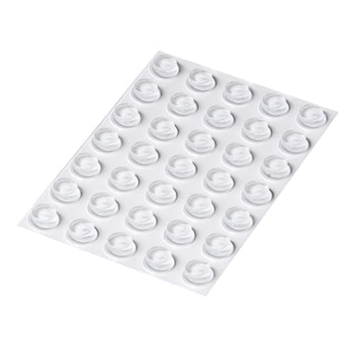 Image of Happy Bananas Self Adhesive Rubber Feet, Clear Flat Topped Bumper Pads for Furniture, Glass, Ornaments, Crafts - 10mm x 4mm (35)