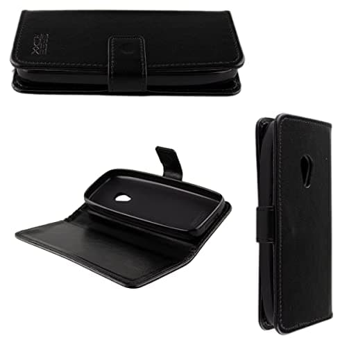 Image of caseroxx Bookstyle-Case for Nokia 6310 (2021), Cover, faux leather, black, Card Slots & Magnetic Closure