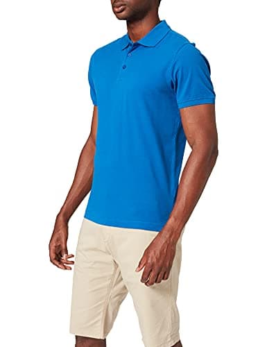 Image of Clique Men's Classic Lincoln Polo Regular Fit Plain Polo Short Sleeve Polo Shirt, Blue (Royal Blue), XXX-Large