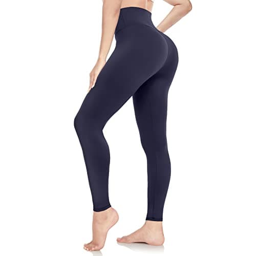 Image of ACTINPUT Leggings for Women UK Soft High Waisted Tummy Control Leggings Gym Sports Workout Running Pilates Yoga Pants Ladies Elasticated Trousers for Women My Recent Orders(Navy Blue,S-M)