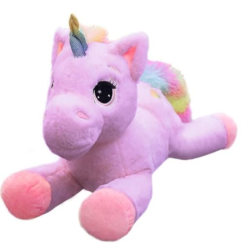 Image of Georgie Porgy Children Plush Unicorn Velvet Cuddly Toy Stuffed Animal Teddy Soft Toy for Girls Gifts (15'' Purple Unicorn)