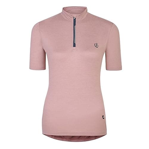 Image of Dare 2b Womens Pedal Through It Reflective Cycling Jersey with Sweat Wick Odour Control Technology, 3 Pockets in Back - Perfect Activewear for Working Out, Gym & Yoga