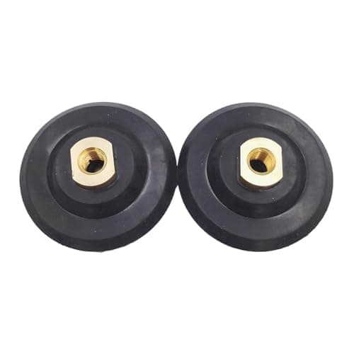Image of 2pcs M14 Thread Dia 100mm/4inch Rubber Based Back Pad for Diamond Polishing Backer Pads