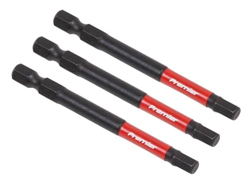Image of Sealey 3pc 75mm Hex 5mm Impact Power Tool Bit Set - AK8263