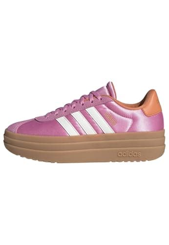 Image of adidas Unisex Kids VL Court Bold Shoes Junior, Bliss Pink/Off White/Dusky Orange, 5 UK