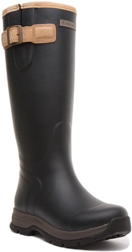 Image of ARIAT Burford Women's Adj Strap Closure Waterproof Knee High Boot (Navy, UK 3.5)