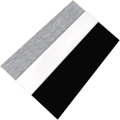 Image of Sularpek Women's Summer Sports Headband, Pack of 3, Elastic Cotton Hair Bands with Non-Slip, Soft Headband for Yoga, Fitness, Running, Cycling, Gym (Black, White, Grey) - Breathable and Versatile