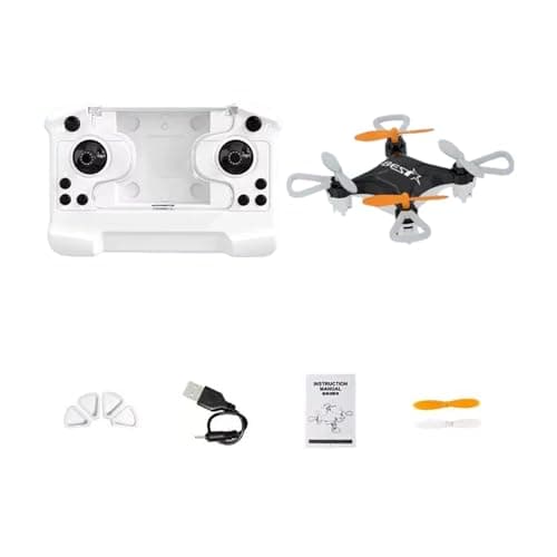 Image of Mini Drone, Remote & App-Controlled Pocket Drone: Easy Stunt Flights with 360° Flips, Altitude Hold, LED Lights & Propeller Guards, Indoor/Outdoor Beginner-Friendly RC Quadcopter (Black)