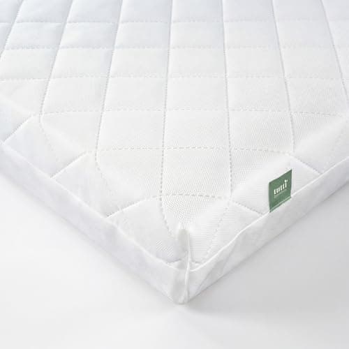 Image of Tutti Bambini Sprung Cot Mattress 140 x 70 cm - Hypoallergenic, Breathable & Wipeable Baby Mattress for Travel Cot & Crib, Soft & Supportive Home & Travel Cot Mattress (140 x 70 x 10 cm)
