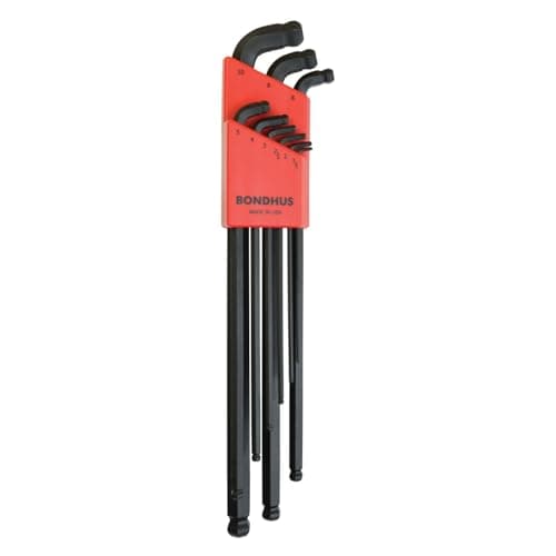 Image of Bondhus, SDBLX9MMXL Stubby Double BALLEND HEX Key Long Series Set 1.5MM-10MM, 67099