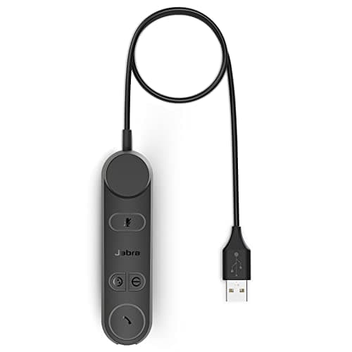 Image of Jabra Engage 50 II Link Call Control Unit with USB-A Cable Engage 50 II Mono and Stereo USB-C Headset - Works with all Leading Unified Communications Platforms such as Zoom & Unify - Black
