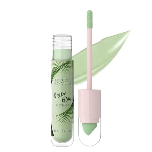 Image of Physicians Formula Butter Glow Corrector, Lightweight Concealer with Dual-Ended Applicator, Infused with Illuminating and Moisture Boosting Ingredients, Green