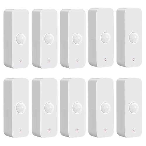 Image of WiFi PIR Motion Sensor, Wireless Motion Detector, Alexa Motion Sensor Alert, Smart Home Presence Sensor Work with Alexa, Echo Devices (10 Pack)