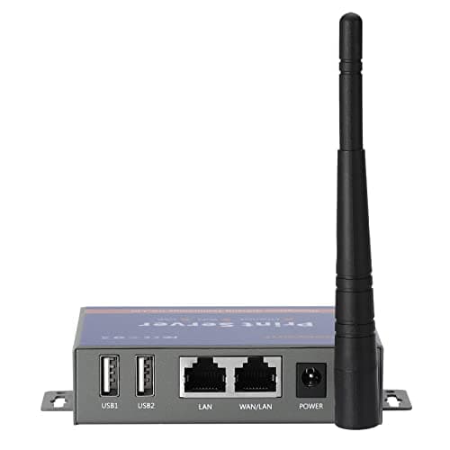 Image of CHEECENT Wireless Print Server for USB Printer (NOT Plug&Play), 2 Port USB Print Server, Convert Wired Printer to Wireless WiFi Ethernet Networking - Windows Mac Linux Compliant - CR202