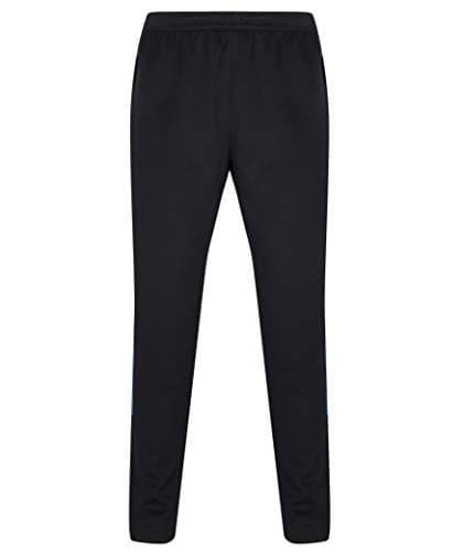 Image of Finden & Hales Knitted Tracksuit Pants LV881 - Adults Sports Activewear Trousers, Navy/Royal, Medium