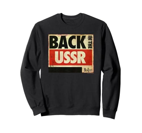 Image of Official The Beatles Back in the USSR Vintage Retro Band Sweatshirt