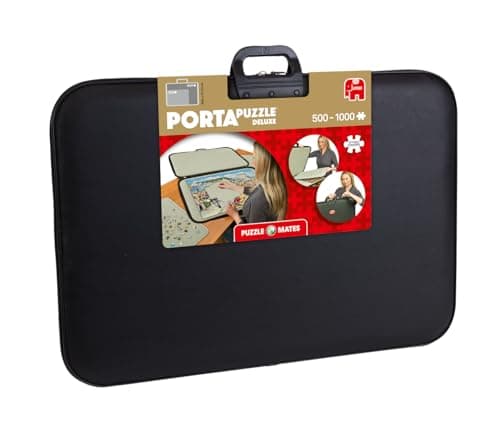 Image of PORTA PUZZLE Deluxe - Non-Slip Felt, Portable Jigsaw Puzzle Board for 500 to 1000 Pieces - Lightweight, Easy to Store Puzzle Mat, Sorter & Organiser with Carry Handle - Jigsaw - 83x62x24cm - Jumbo
