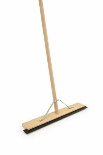 Image of 24" Heavy Duty Wooden Rubber Floor Squeegee Blade Complete with Metal Stay and Solid Handle