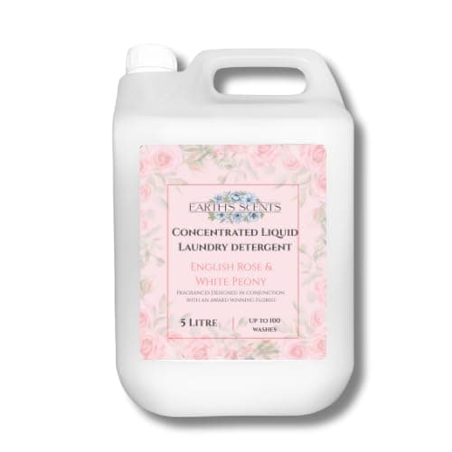 Image of Earth's Scents English Rose & Peony Liquid Laundry Detergent 5 Litre