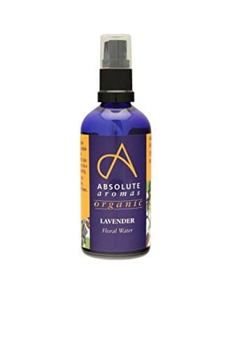 Image of Absolute Aromas Certified Organic Lavender Water 100ml - Pure, Natural, Nourishing and Hydrating Facial Toner Spray - Suitable for All Skin Types