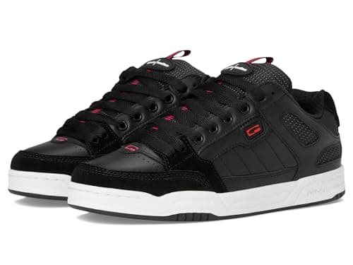 Image of Globe Tilt Prime Mens Skate Trainers in Black Red - 8 UK