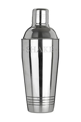 Image of Premier Housewares 507698 Bombay Cocktail Shaker, Stainless Steel - Silver 9 x 9 x 25 cm