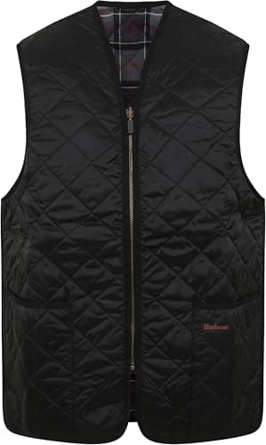 Image of Barbour Quilted Waistcoat/Zip in Liner - Black MLI0001BK91 (A72) - 42