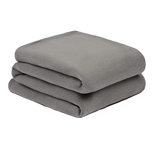 Image of Dreamscene Charcoal Grey Throw for Sofa, Super Soft Warm Cosy Polar Fleece Throw Blanket for Bed Garden Blankets Lightweight Fluffy Single Fleece Blanket, 120 x 150cm