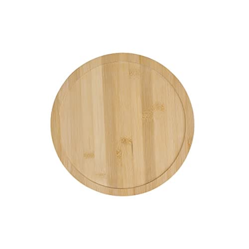 Image of Copco Basics Wooden Bamboo Lazy Susan Turntable – 25.5 cm Rotating Serving Plate for Kitchen, Dining, and Storage Organizer