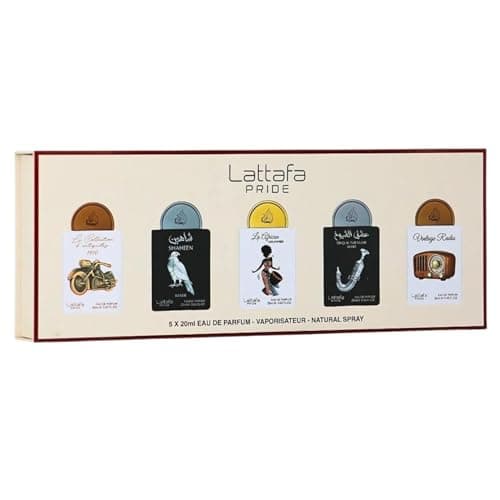 Image of Lattafa Pride Eau de Parfum Gift Set Collection No.5 (5 x 20ml) | Luxury Perfume Gift Set for Men & Women | Long-Lasting Arabian Fragrances | Travel Mini Sprays