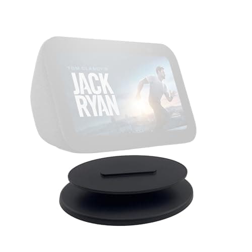 Image of Sintron Smart Display Stand for Echo Show 5 & 8 (1st Gen & 2nd Gen) - Adjustable Magnetic Stand Mount with 360 Degree Rotation, Tilt Function and Anti-Slip Base, Compatible with iPhone Models (Black)
