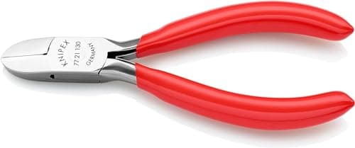 Image of KNIPEX 77 21 130 Electronics Diagonal Cutter Plastic Coated 130 mm