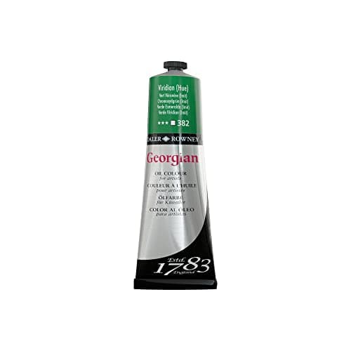 Image of Daler-Rowney Georgian Oil Paint, Aluminium Tube, 7.61oz - 225 ml, Viridian Hue