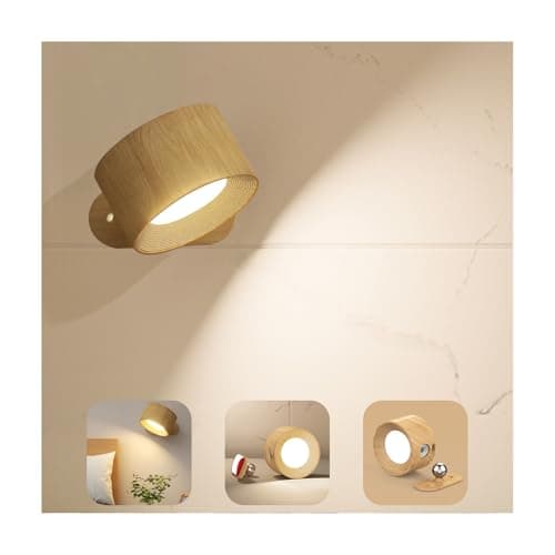 Image of Feallive Wall Light LED Wall lamp with Rechargeable Battery Operated, Touch Control 3 Brightness Levels 3 Color Modes Wall Sconces