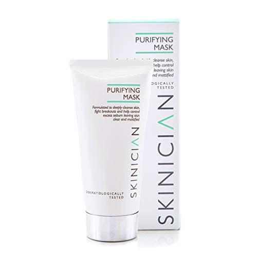 Image of SKINICIAN Purifying Mask - Powerful Green Clay Beauty Face Mask - Deep Cleansing Clay Mask for Acne-Prone Skin - Blackhead Remover, Minimises Pores -Acne Treatment - Vegan & Cruelty Free (200ml)