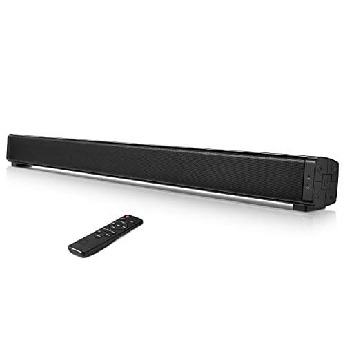 Image of Aisung Soundbar for TV, 32-inch Home Theater Stereo Sound Bar Wall Mountable TV Speakers with Subwoofer, Wireless Bluetooth 5.0, HDMI/Optical/Coaxial/USB/AUX/RCA Compatible