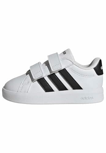Image of adidas Unisex Baby Grand Court 3.0 Shoes Infants, FTWR White/core Black/FTWR White, 8.5 UK Child