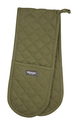 Image of Love Colour Double Oven Gloves, Olive Green