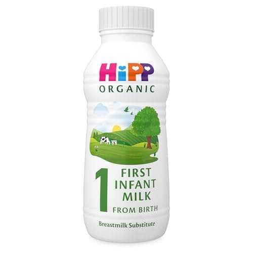 Image of HiPP Organic 1 First Infant Baby Milk Ready to Feed Liquid Formula, From Birth, 470ml