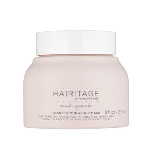 Image of Hairitage Moisturizing Argan Oil Hair Mask, Treatment for Anti-Frizz and Hydration, Deep Nourishing Curl Repair Mask with Shea Butter, Aloe and Soy Protein for Dry, Damaged