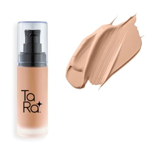 Image of TaRa Foundation Full Coverage Flawless Oil Control Natural Matte Finish Liquid Formula Blendable Long Lasting Makeup Concealer Cream - 30ml (Buff Beige, Pack of 1)