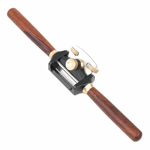 Image of 10'' Adjustable Spokeshave with Curved Base, Portable Woodworking Planes Wood Working Hand Tool Perfect for Wood Craft, Carving, Working